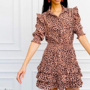 NWT Rochelle Behrens classic shirt dress!! Size M. Never worn! In Stores NOW!